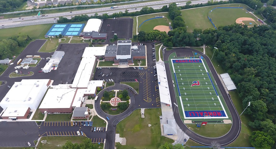Aerial View of Roncalli High School